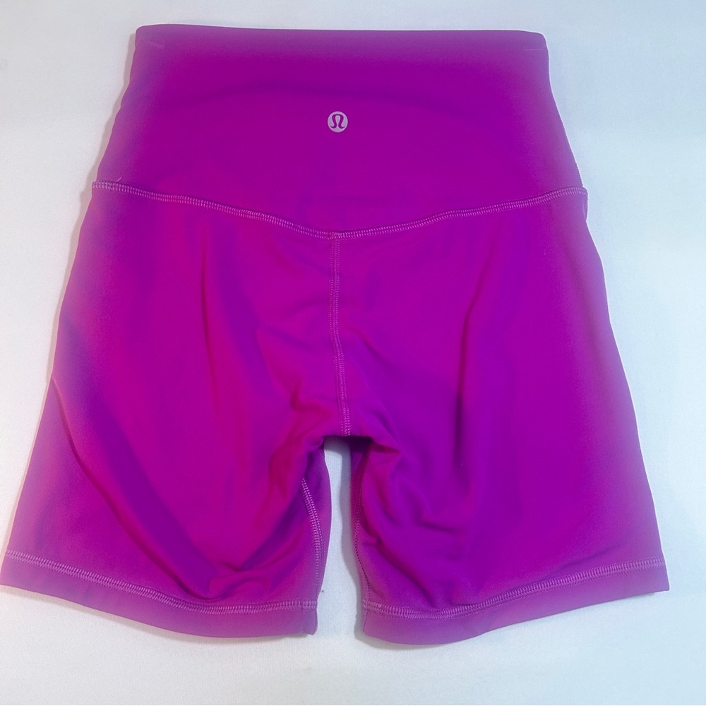 Lululemon 6” High-Rise Biker Short, Size 4, Purple